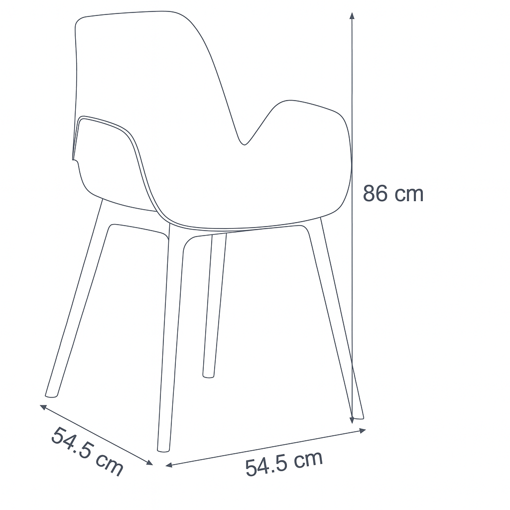 Foto 5 pulgar | Silla Eva Negra Pvc