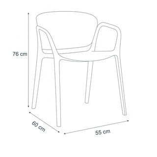 Foto 4 | Silla Anita Gris Pvc
