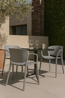 Foto 5 | Silla Anita Gris Pvc