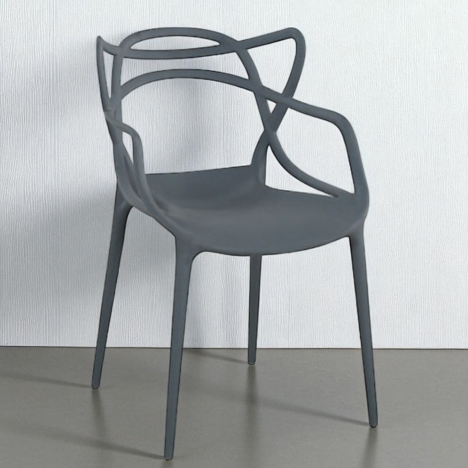 Foto 4 pulgar | Silla de Pvc Terzetto Gris