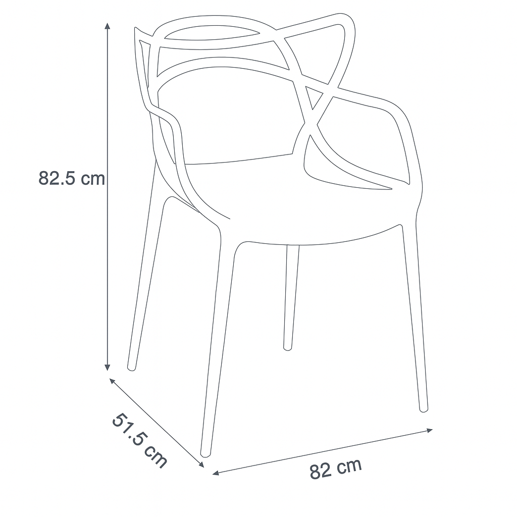 Foto 5 pulgar | Silla de Pvc Terzetto Gris