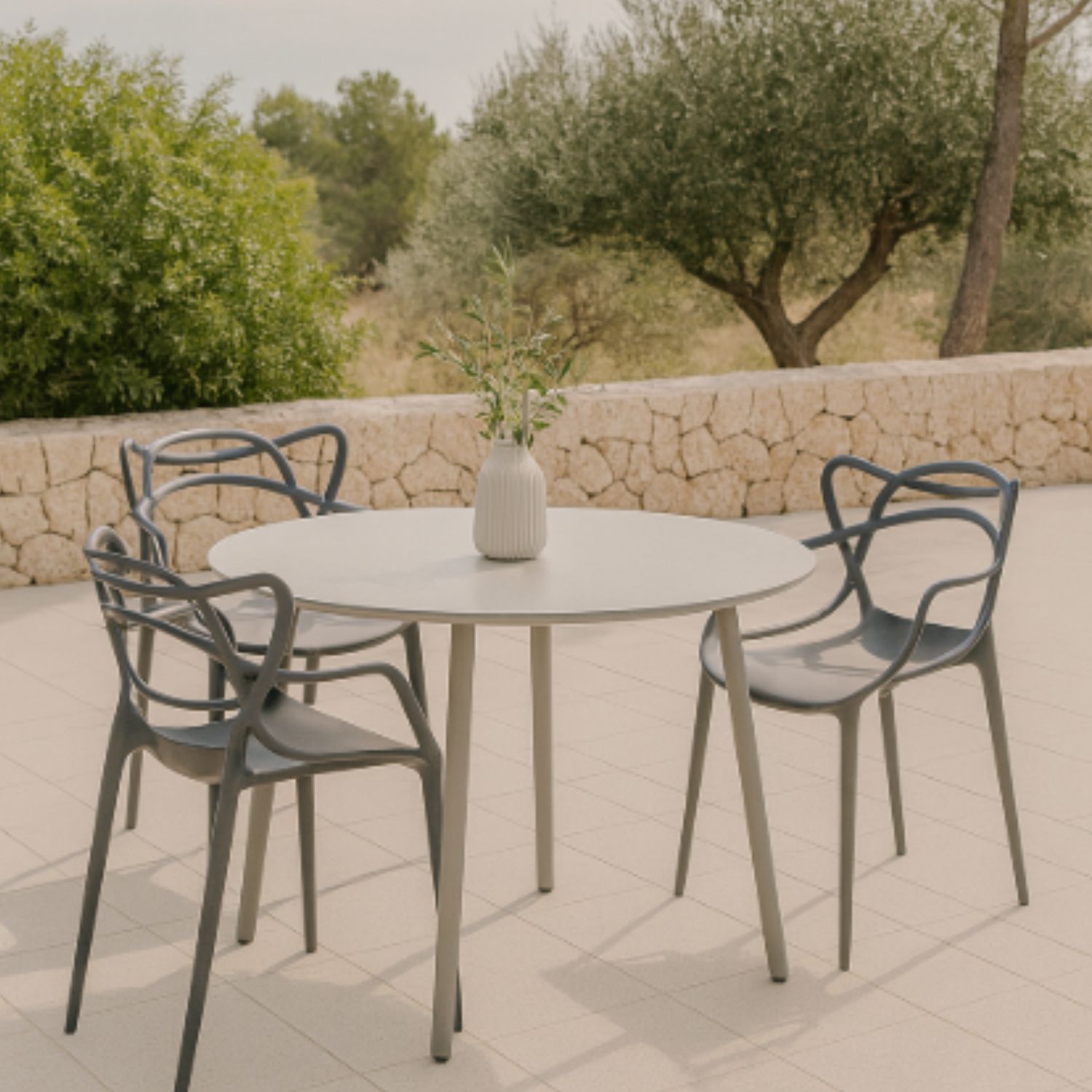 Foto 5 | Silla de Pvc Terzetto Gris