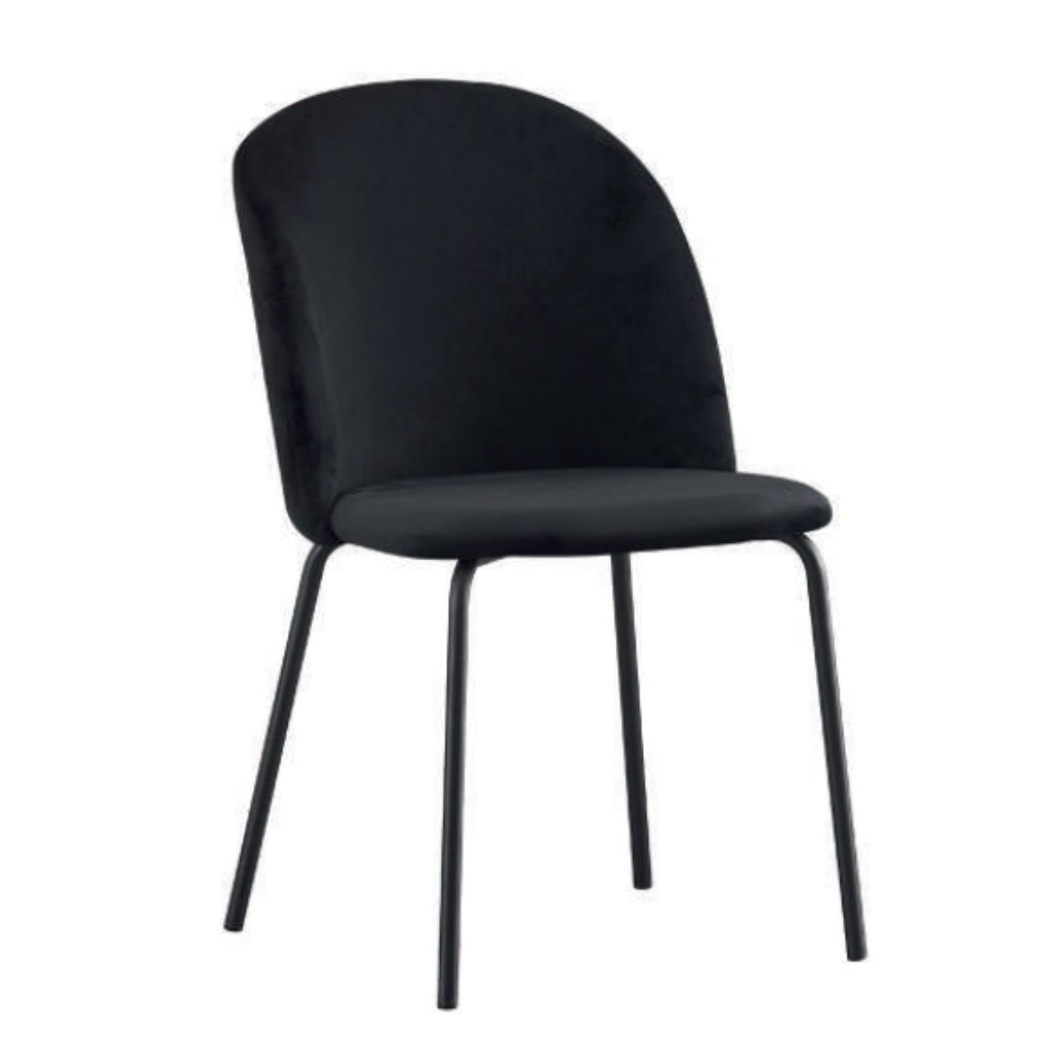 Silla Octavio Velvet Negro Pata Negra