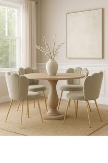 Foto 3 | Silla Nath Velvet Grayge Gold