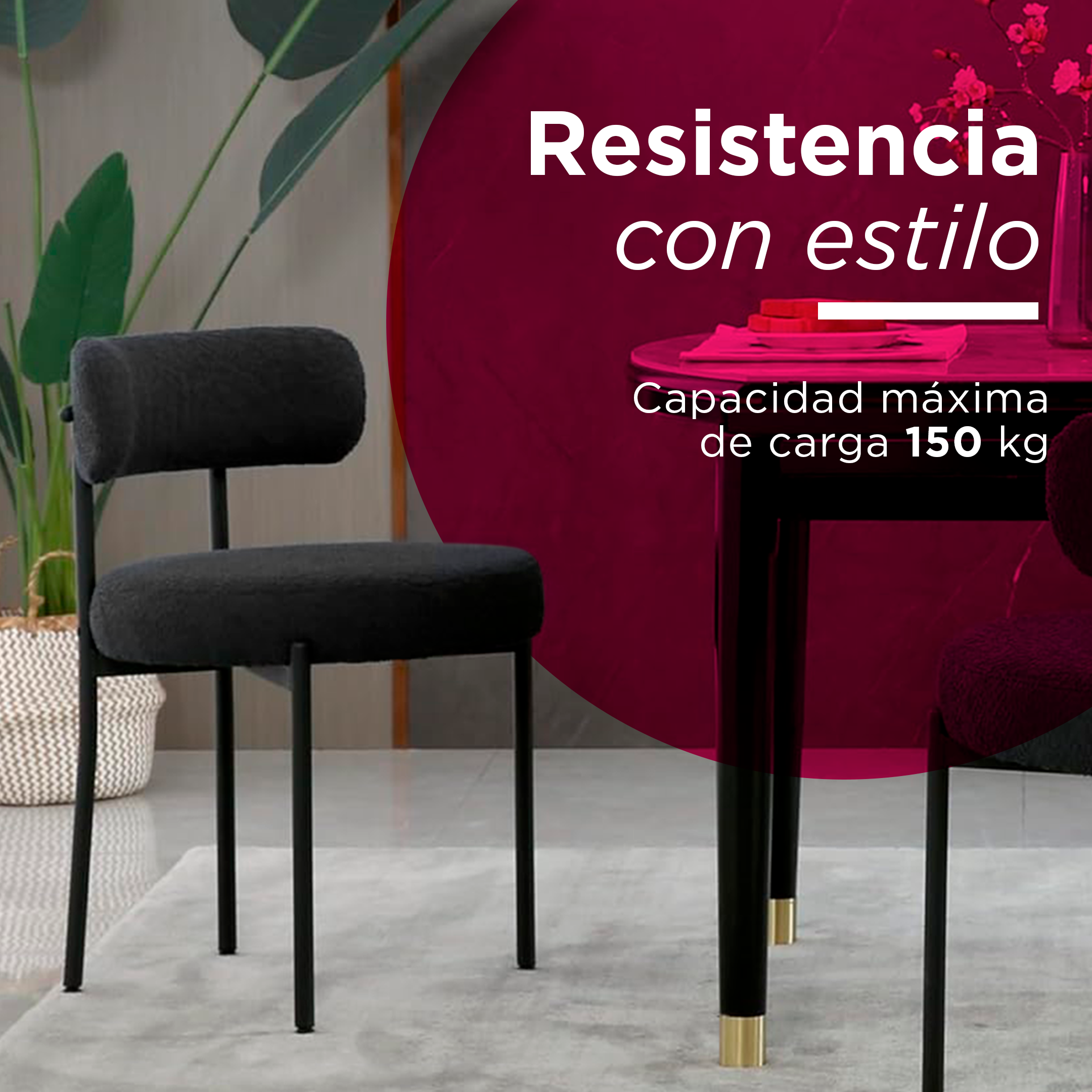 Foto 4 | Ser De Sillas Vintage Modena  Negro