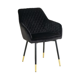Foto 1 | Silla Ivana Velvet Negro