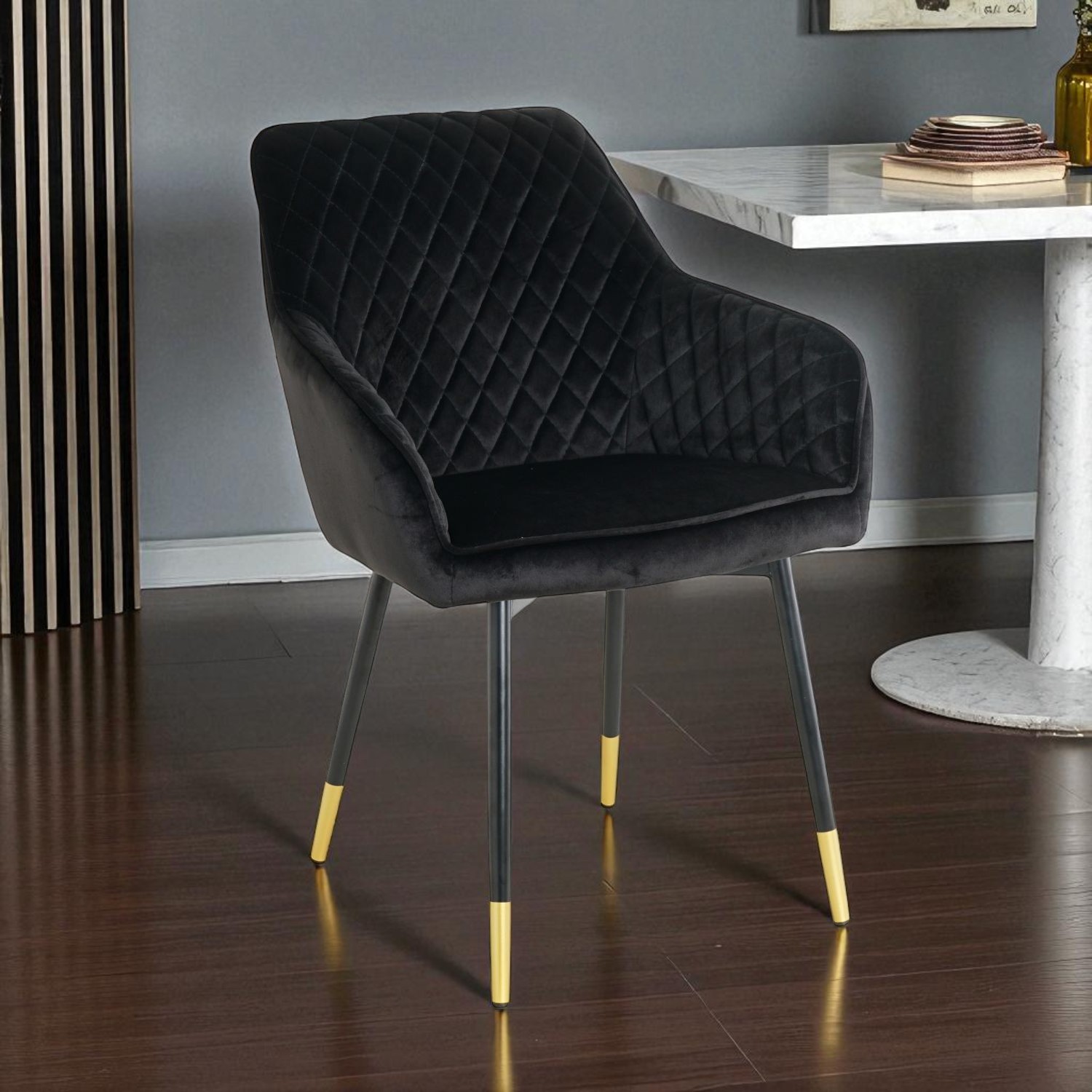 Foto 5 pulgar | Silla Ivana Velvet Negro