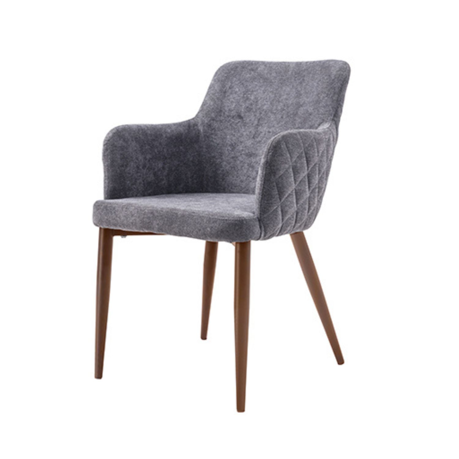 Foto 2 pulgar | Silla Dante Ela Gris Pata Metal Madera