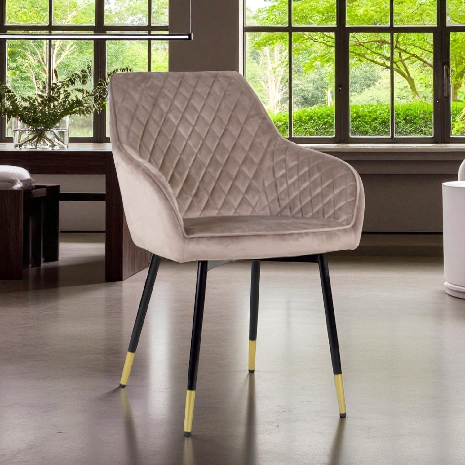 Foto 4 | Silla Ivana Velvet Grey