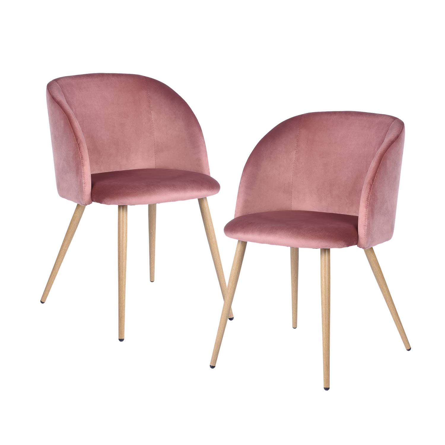 Foto 2 pulgar | Silla de Comedor Furniturer Ynez Rosa 2 Piezas