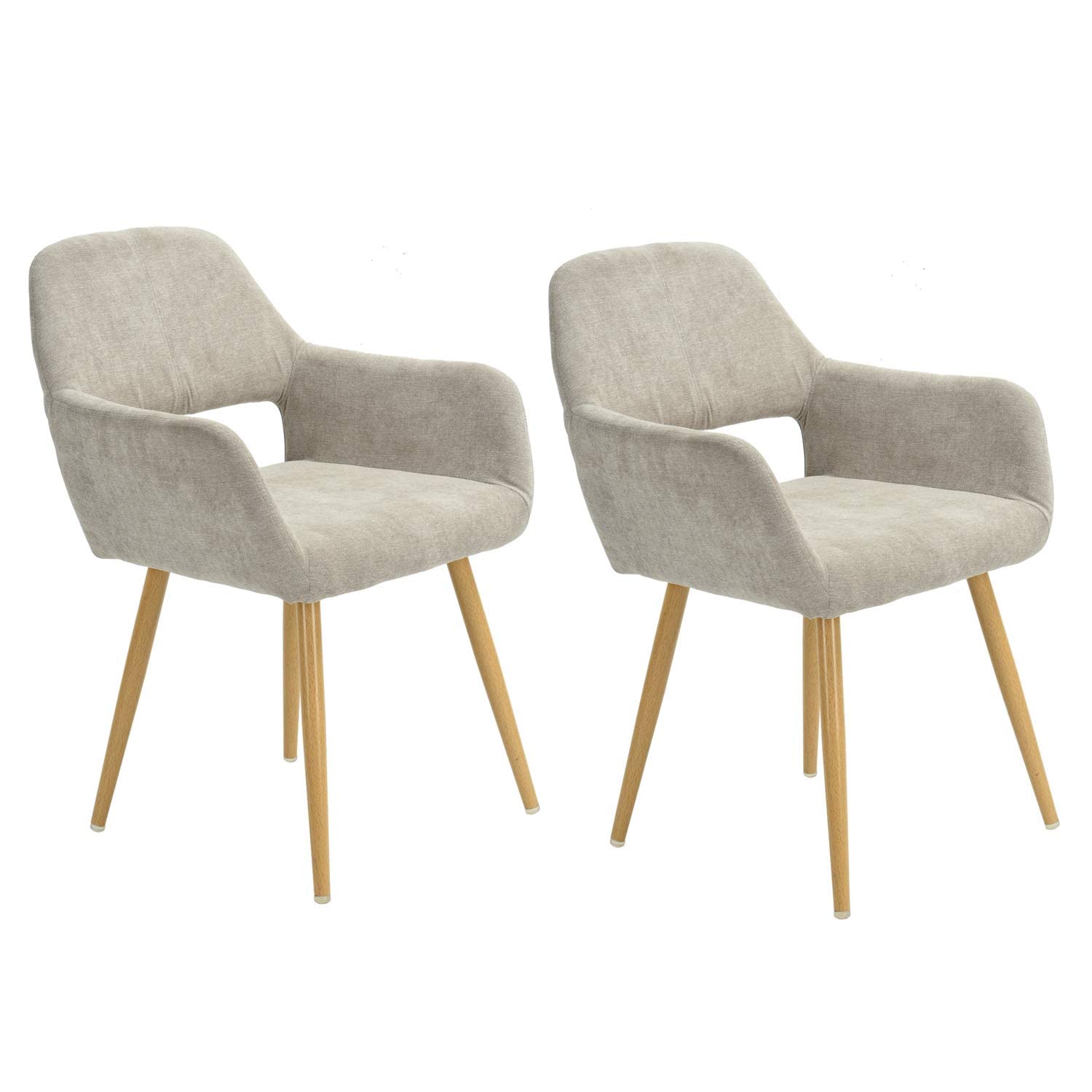 Foto 2 pulgar | Silla De Comedor Furniturer Cromwell Beige 56 X 56 X 78 Cm