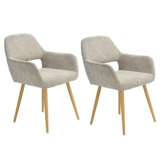 Foto 1 | Silla De Comedor Furniturer Cromwell Beige 56 X 56 X 78 Cm