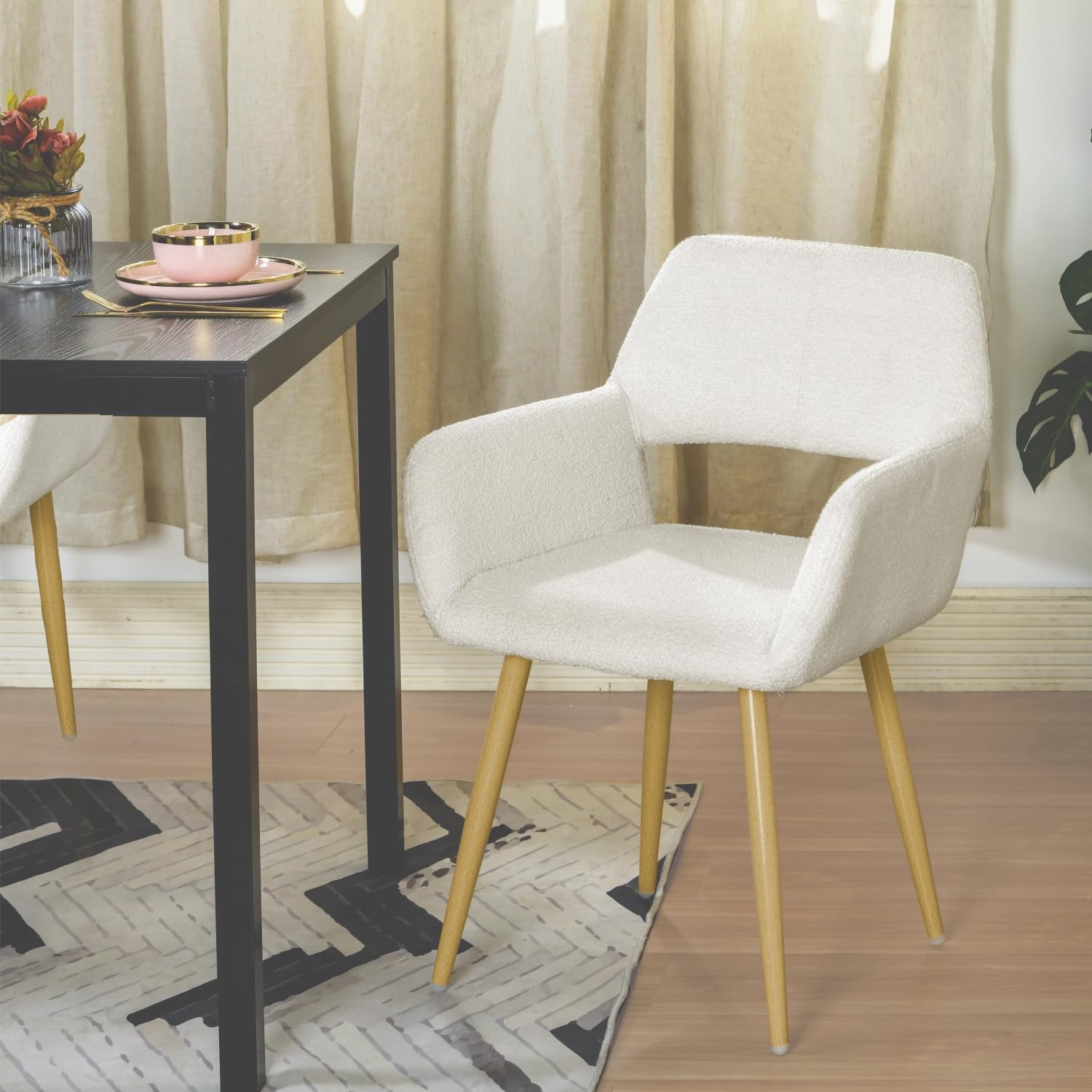 Foto 5 pulgar | Silla FurnitureR Cromwell Beige 2 Piezas