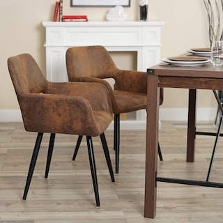 Foto 4 | Silla De Comedor Furniturer Cromwell Marrón 56 X 43 X 78 Cm