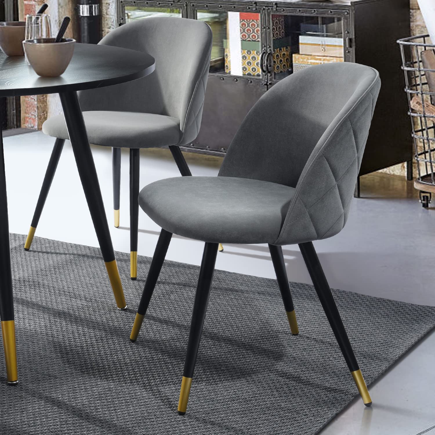 Foto 9 pulgar | Silla De Comedor Furniturer Zomba Gris 48 X 45.5 X 78 Cm