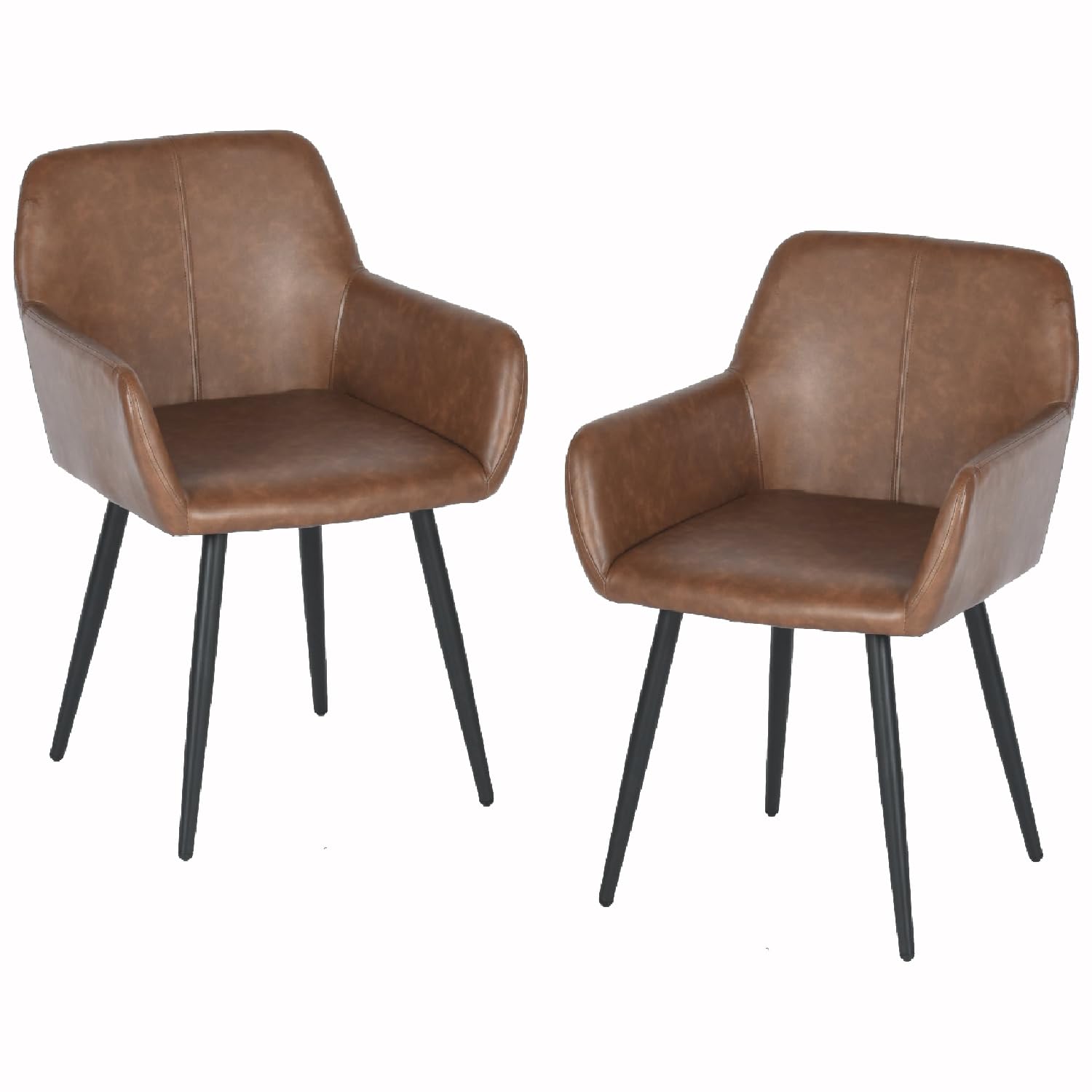 Foto 1 | Sillas Furniturer Marrón 2 Piezas