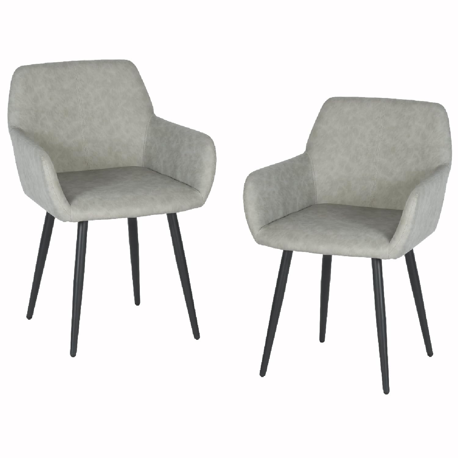 Foto 2 pulgar | Sillas Furniturer Gris 2 Piezas