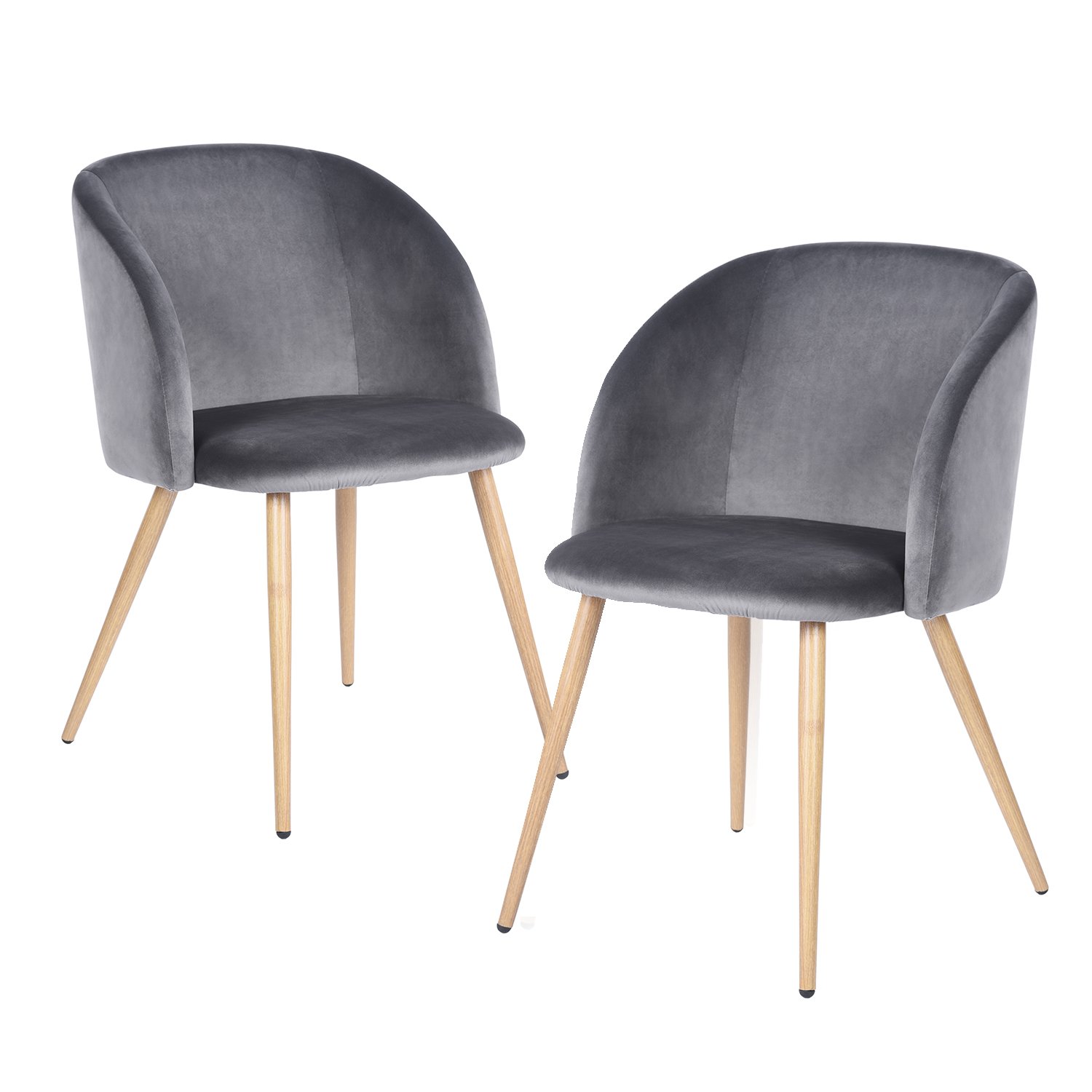 Foto 1 | Sillas Furniturer Gris 2 Piezas