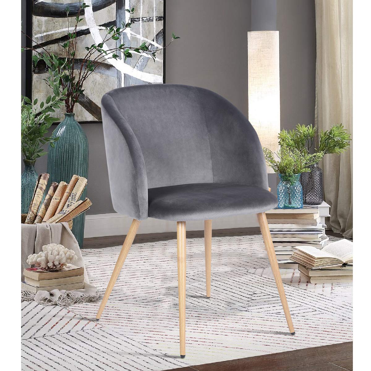 Foto 7 | Sillas Furniturer Gris 2 Piezas
