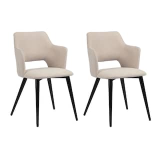 Foto 2 | Juego De 2 Sillas Comedor Con Respaldo Moderna Lux Beige
