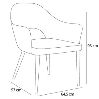 Foto 5 | Silla Ocasional Diamante Cap Gold Gris México Poliéster 8KG