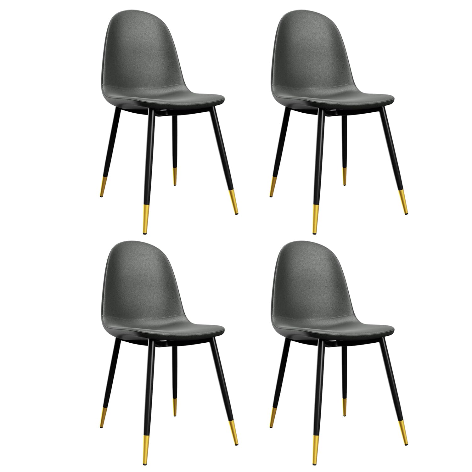 Foto 2 pulgar | Juego de 4 Sillas de Comedor Furniturer Charlton Gris