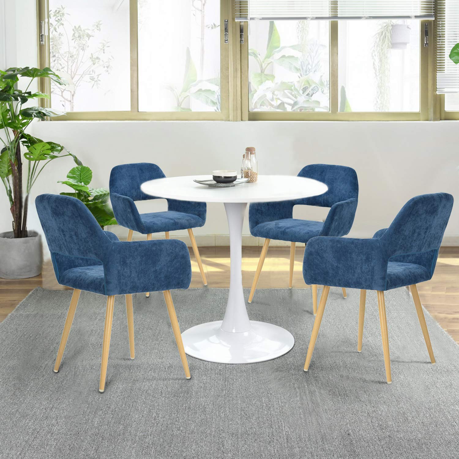 Foto 2 | Juego de 2 Sillas Furniturer Cromwell Azul