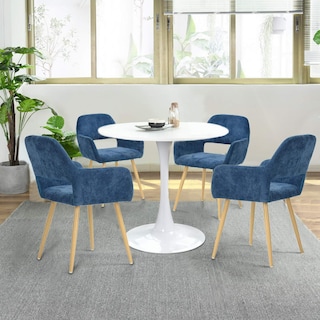 Foto 2 | Juego de 2 Sillas Furniturer Cromwell Azul