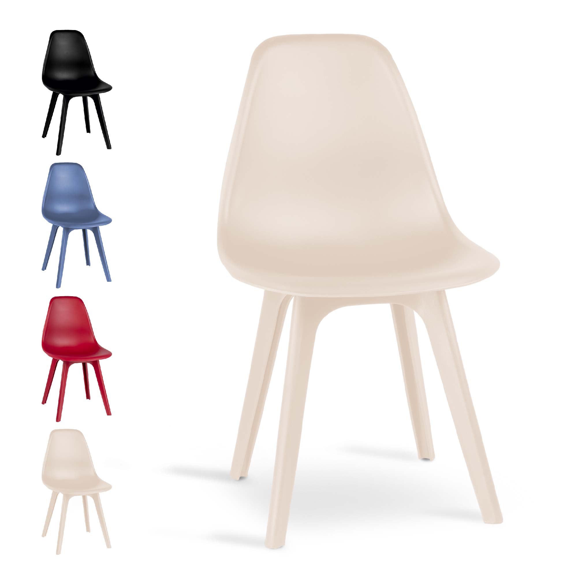 Foto 8 pulgar | Magma Life Sillas Altair Para Comedor | Juego De 4 Con Diseño Moderno Y Colores Vibrantes  Resistentes Y Elegantes