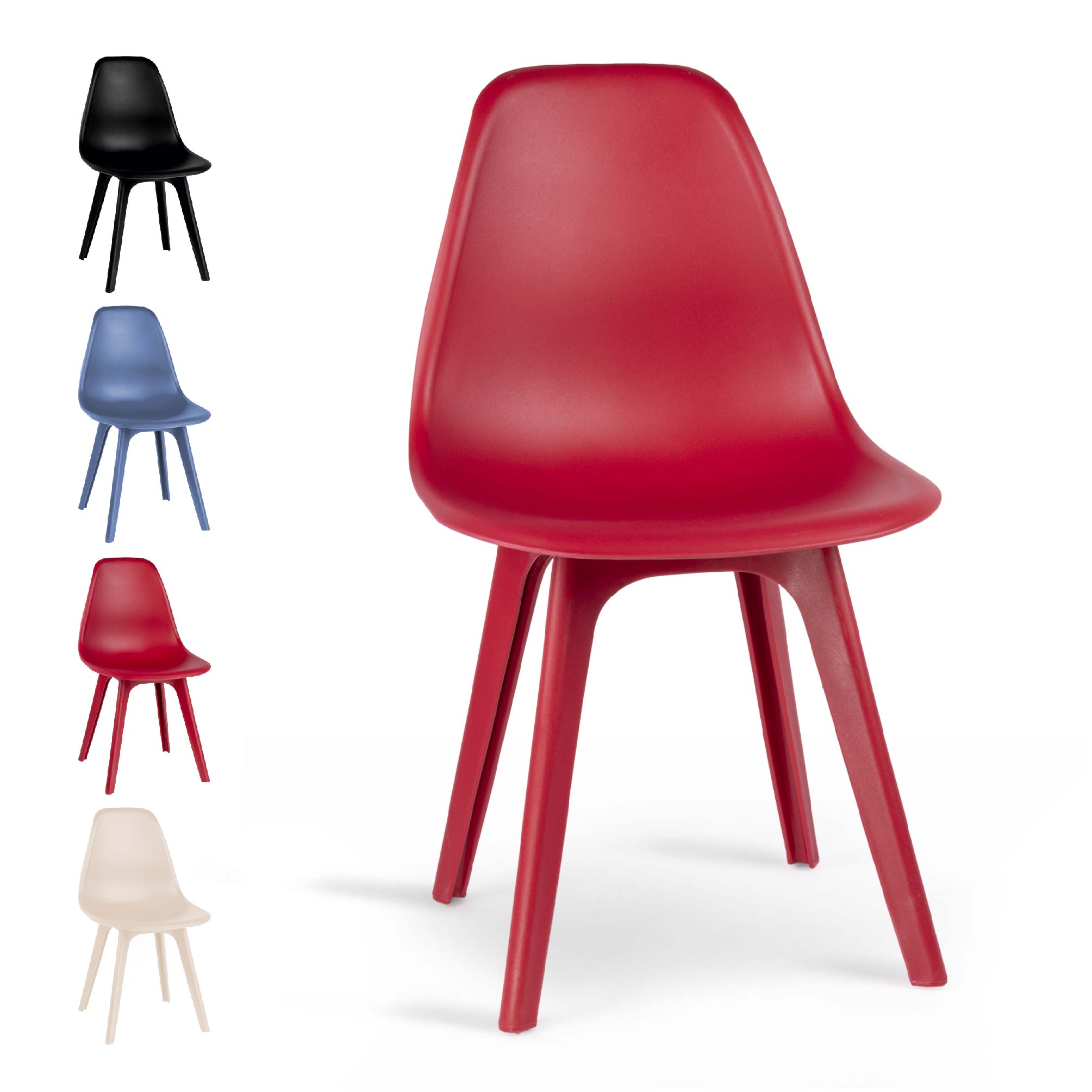 Foto 4 pulgar | Magma Life Sillas Altair Para Comedor | Juego De 4 Con Diseño Moderno Y Colores Vibrantes  Resistentes Y Elegantes