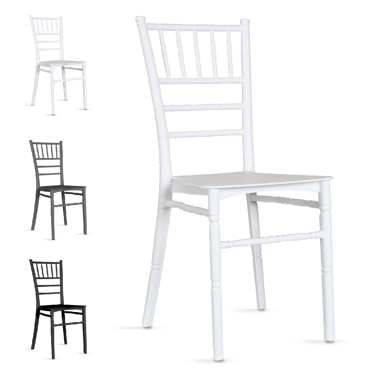 Foto 4 | Magma Life Sillas Capella (4 Pzas) | Elegantes Para Interior/exterior  Eventos  Hogar U Ocasiones Especiales (blanco)