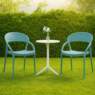 Foto 7 | Set 4 Sillas Comedor Azul Estilo Sunset
