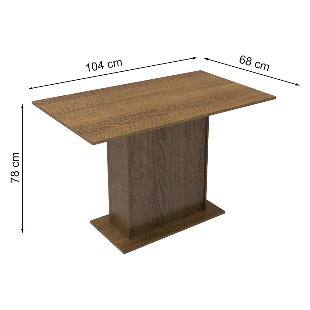 Foto 6 pulgar | Juego de Comedor Madesa Talita 045677GX4TPER color Marrón con 4 Sillas
