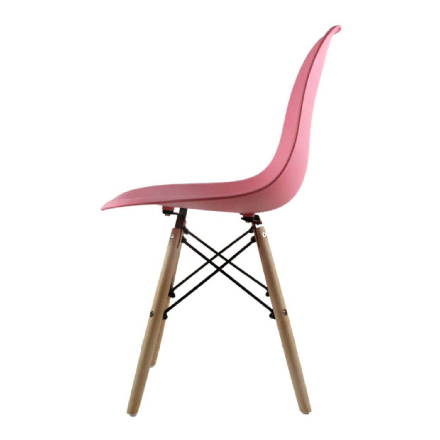 Foto 7 pulgar | Comedor Mundi In Rosa con 4 Sillas