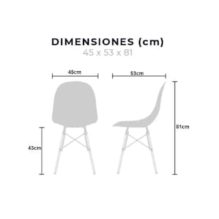 Foto 8 | Comedor Mundi In Negro con 4 Sillas