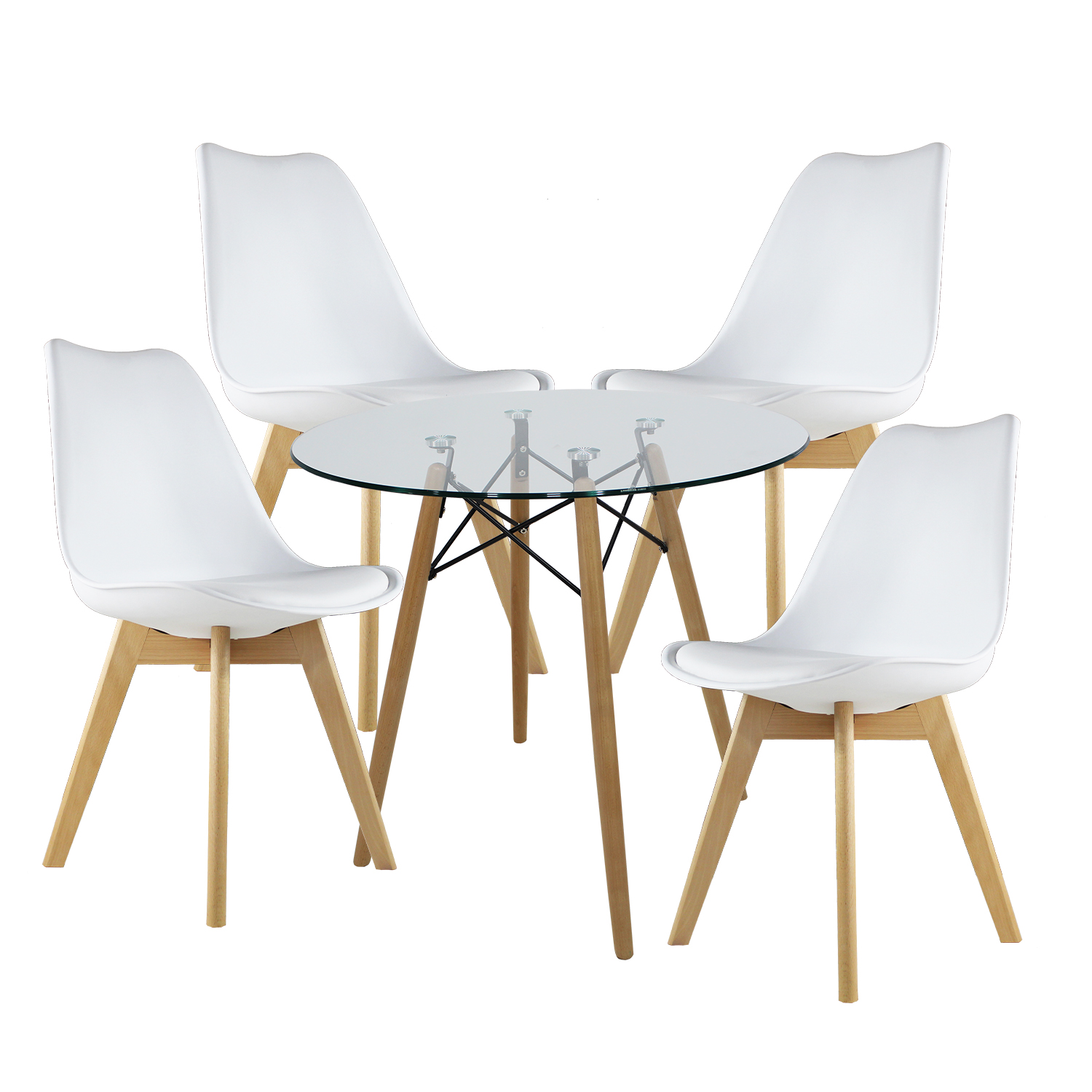 Comedor Mundo In T8 Frankfurt color Blanco para 4 Personas