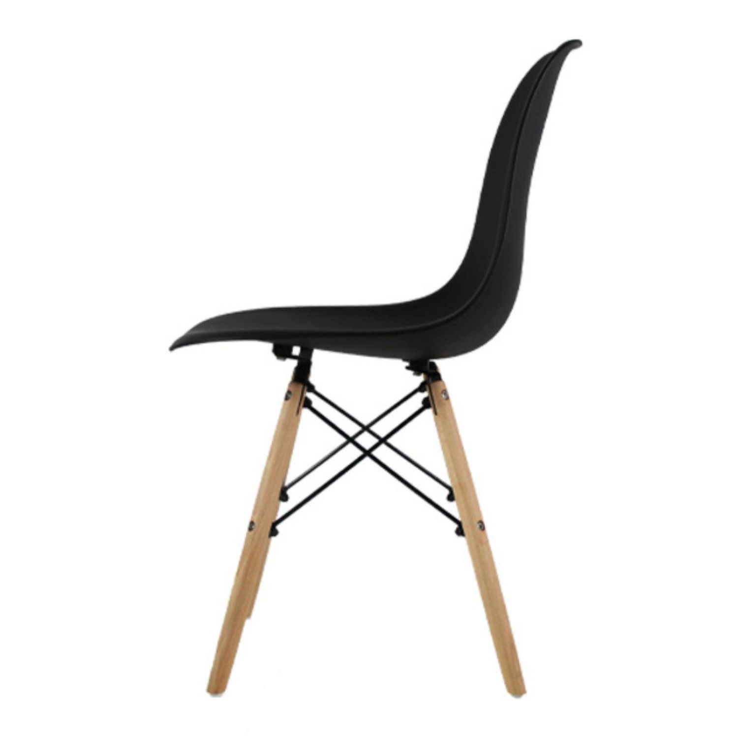 Foto 6 pulgar | Comedor Mundo In T5 Eames color Negro para 4 Personas
