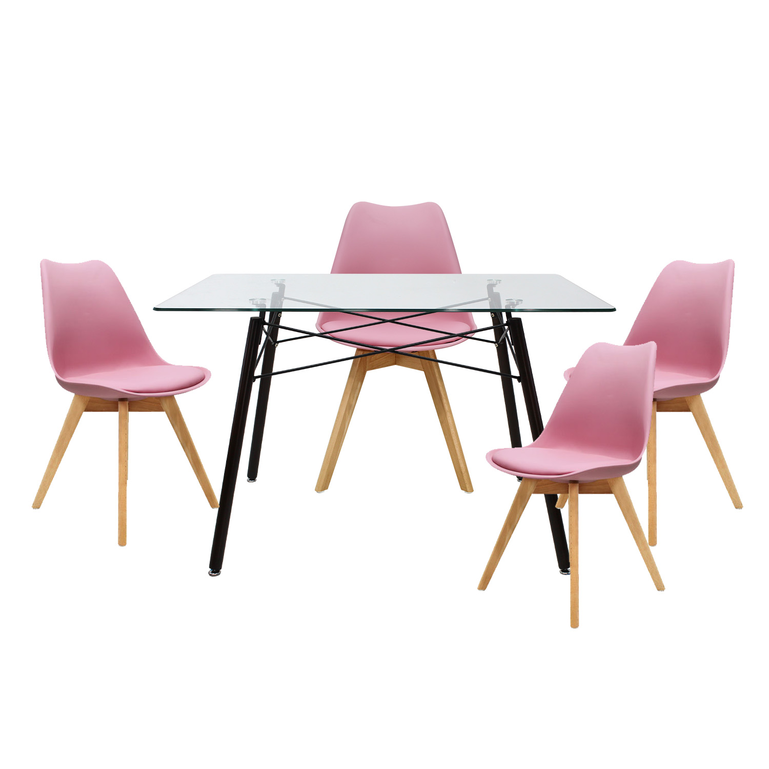 Comedor Mundo In T5n Frankfurt color Rosa para 4 Personas