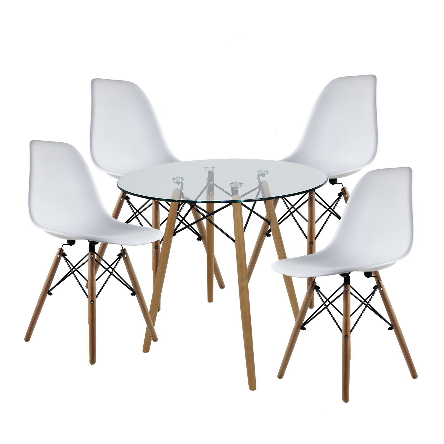 Comedor Mundo In T8 Oslo color Blanco para 4 Personas