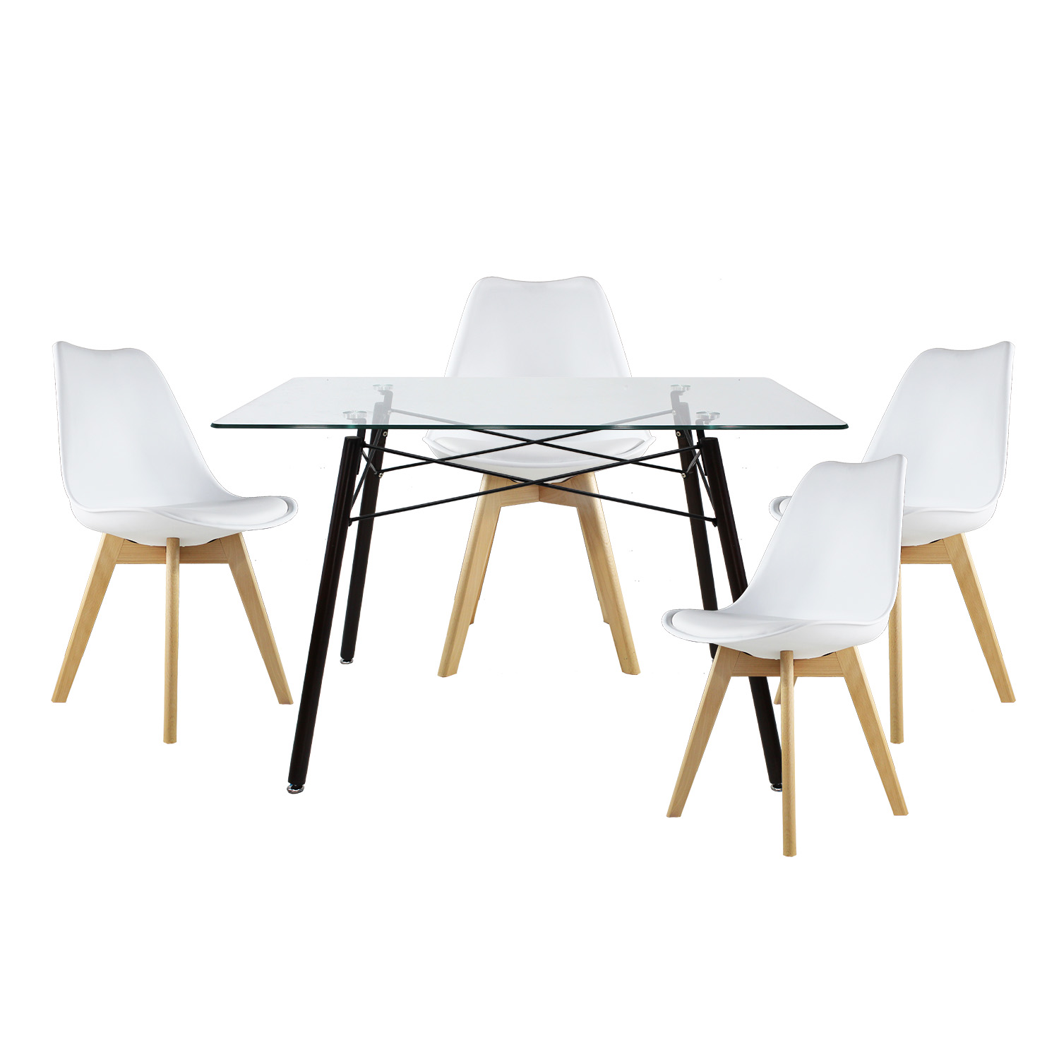 Comedor Mundo In T5n Frankfurt color Blanco para 4 Personas