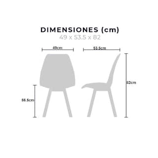 Foto 7 | Comedor Mundo Inf T5 Frankfurt color Gris para 4 Personas