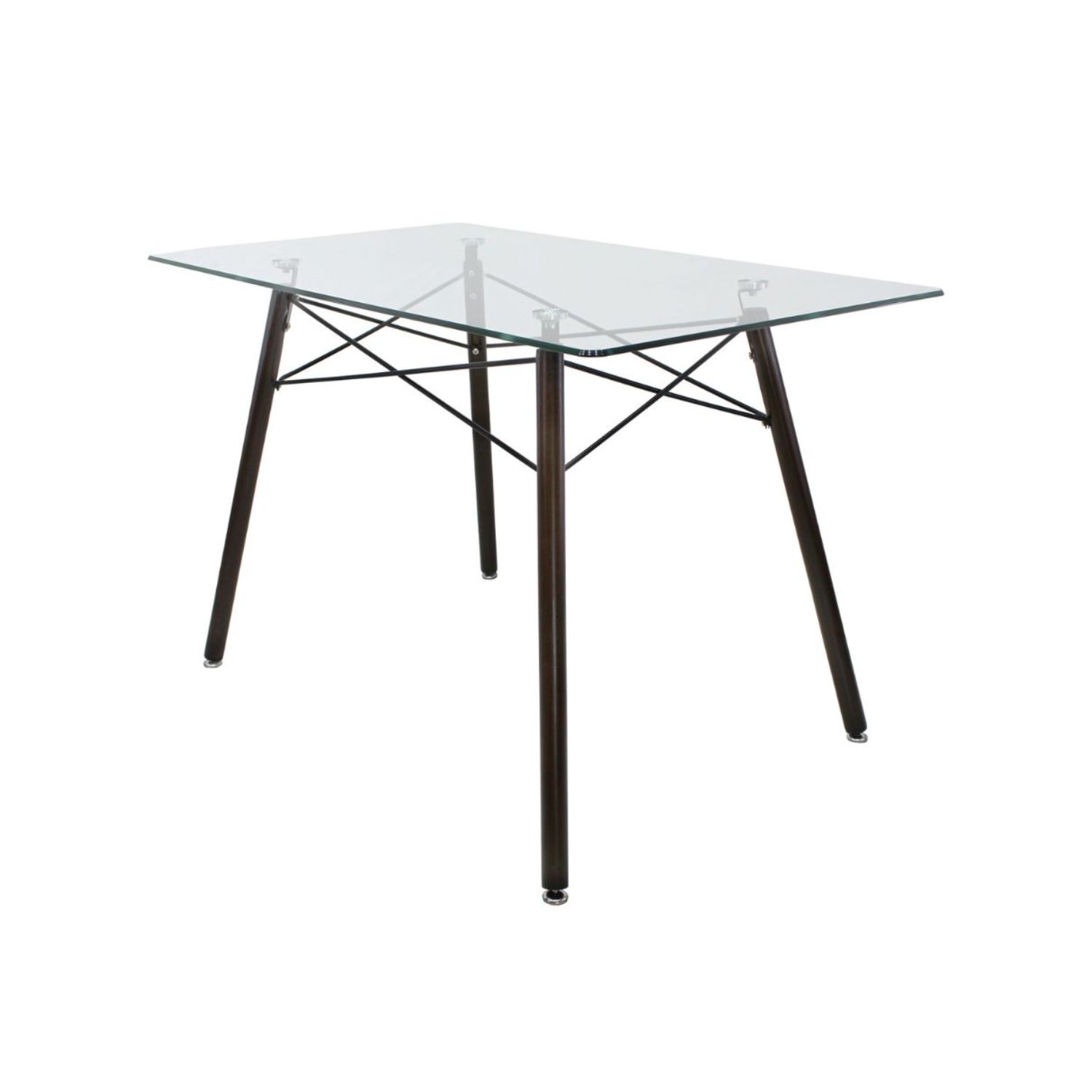 Foto 3 pulgar | Comedor Rectangular Mundo T5n In Mesa de Cristal 4 Personas Blanco
