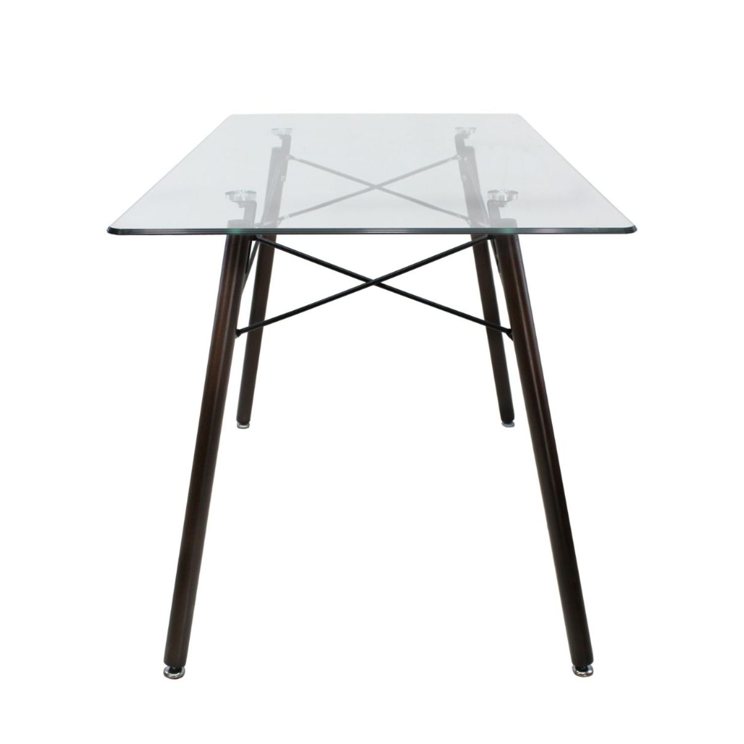 Foto 5 pulgar | Comedor Rectangular Mundo T5n In Mesa de Cristal 4 Personas Blanco
