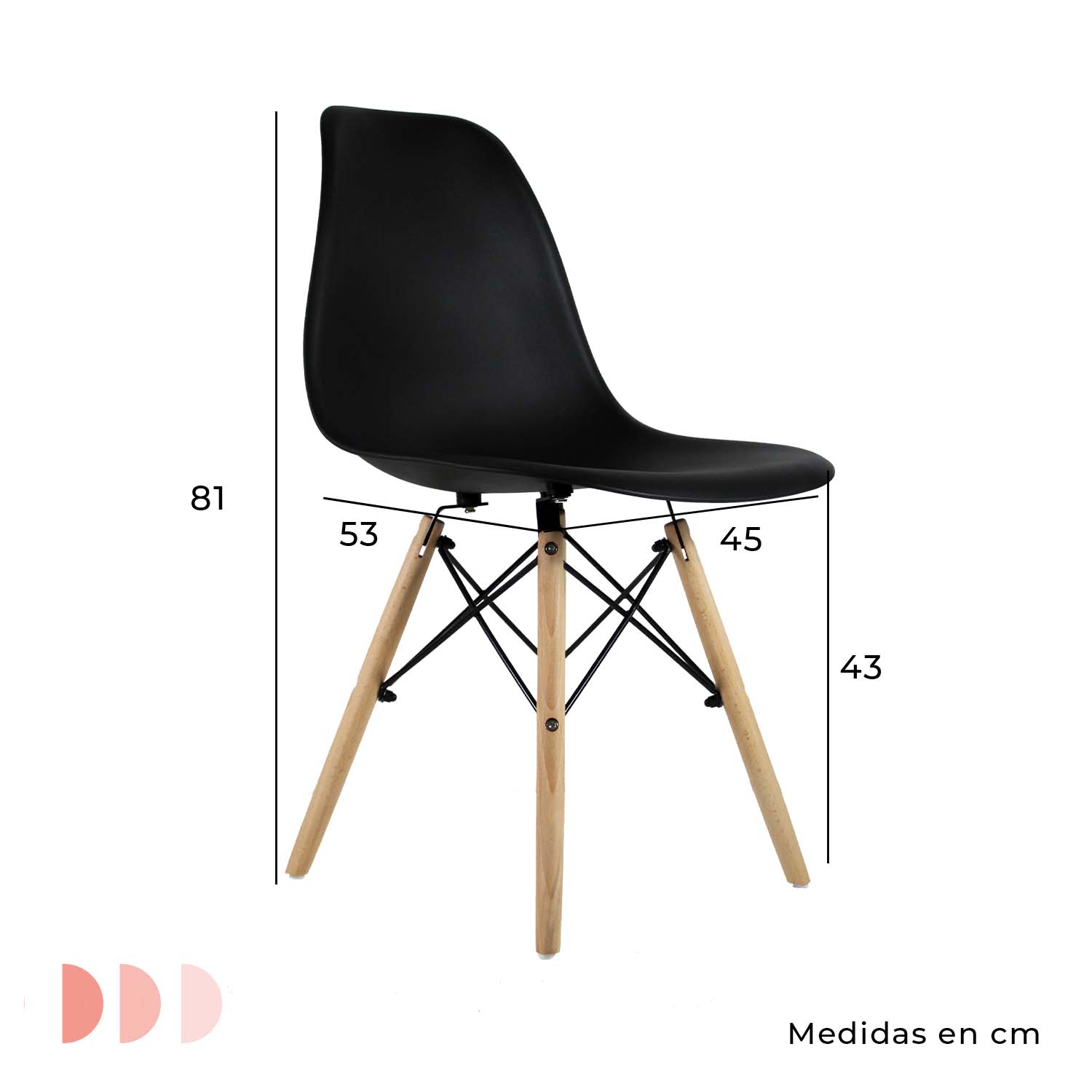 Foto 8 pulgar | Comedor Circular Mundo In Mesa de Cristal color Negro para 4 Personas