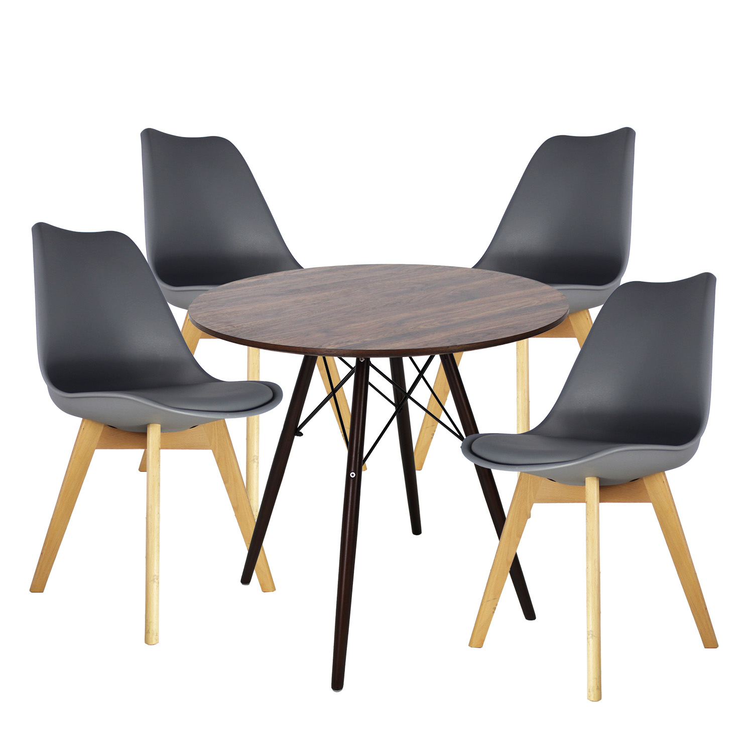 Foto 1 | Comedor Circular Frankfurt Mundo In Melamina 4 Personas Multicolor