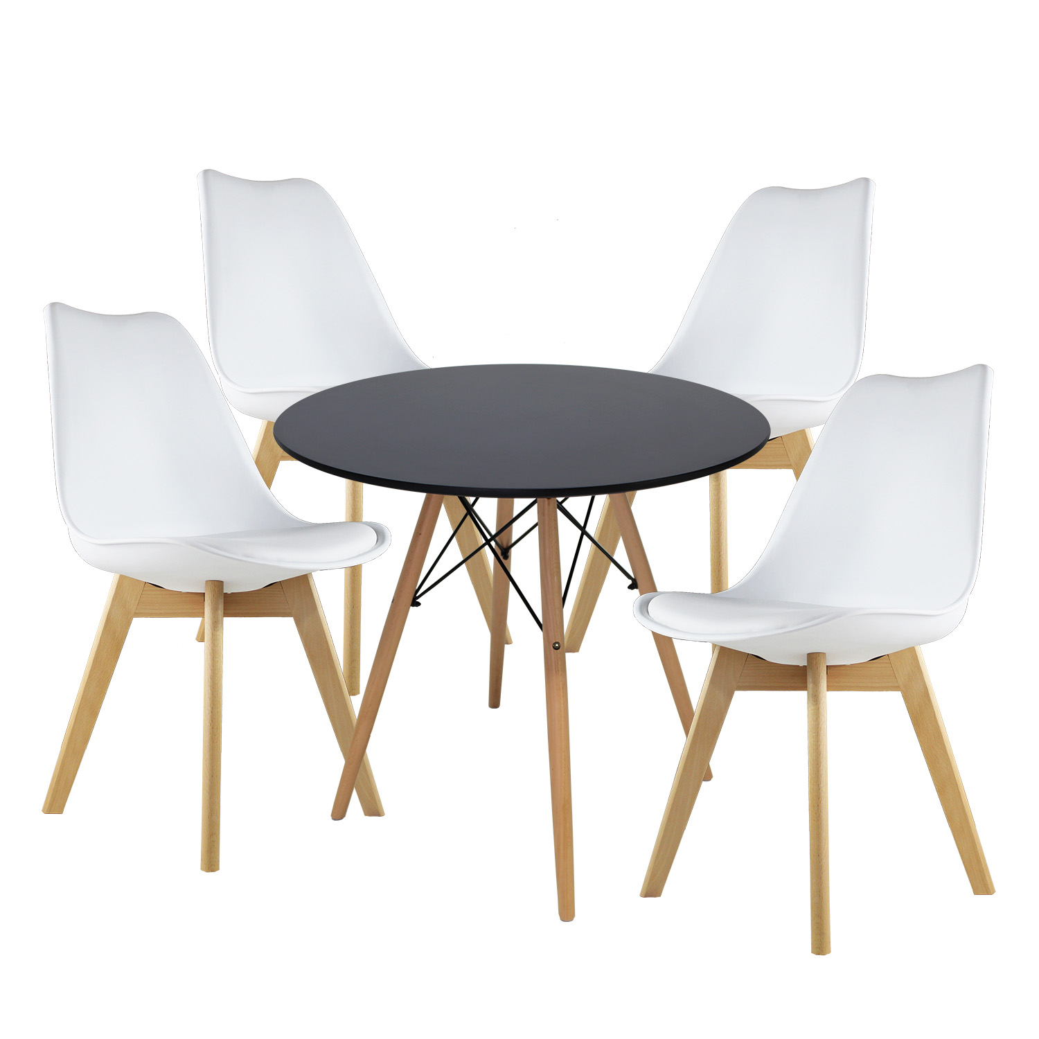 Foto 2 pulgar | Comedor Circular Frankfurt Mundo In Melamina 4 Personas Multicolor