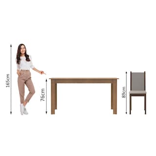 Foto 4 | Comedor Madesa Bea con 4 Sillas Cafés