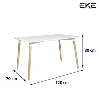 Foto 5 | Mesa Rectangular Eames EKE Life Home GC018 Blanca