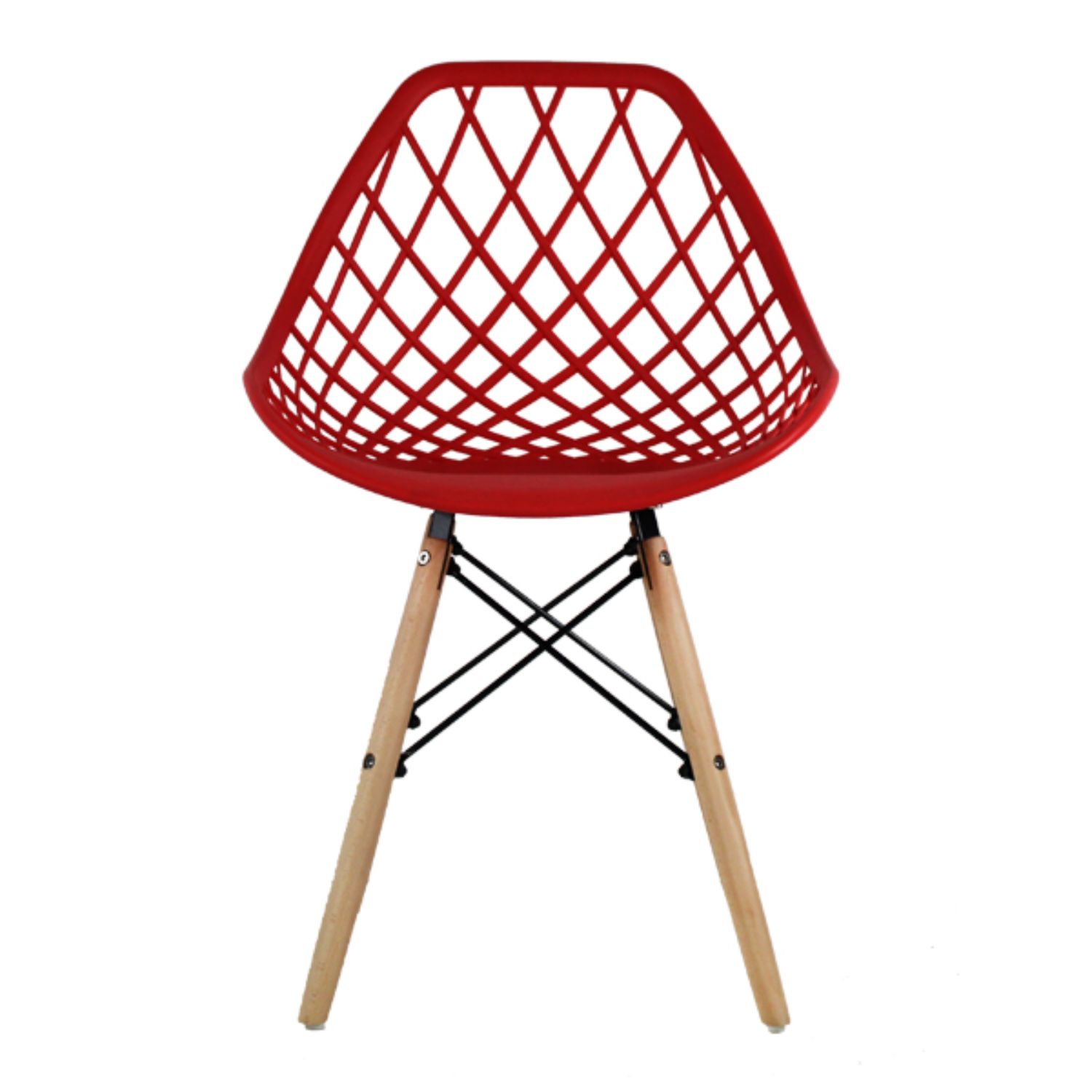 Foto 3 pulgar | Comedor Rectangular T5 Vento Mundo In Cristal 4 Personas Color Rojo