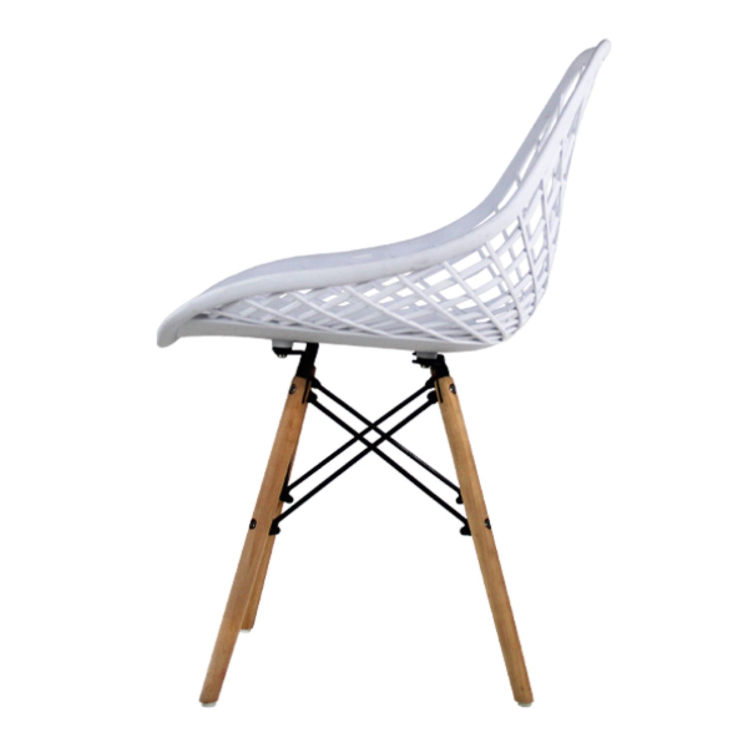 Foto 4 pulgar | Comedor Rectangular T5 Vento Mundo In Cristal 4 Personas color Blanco